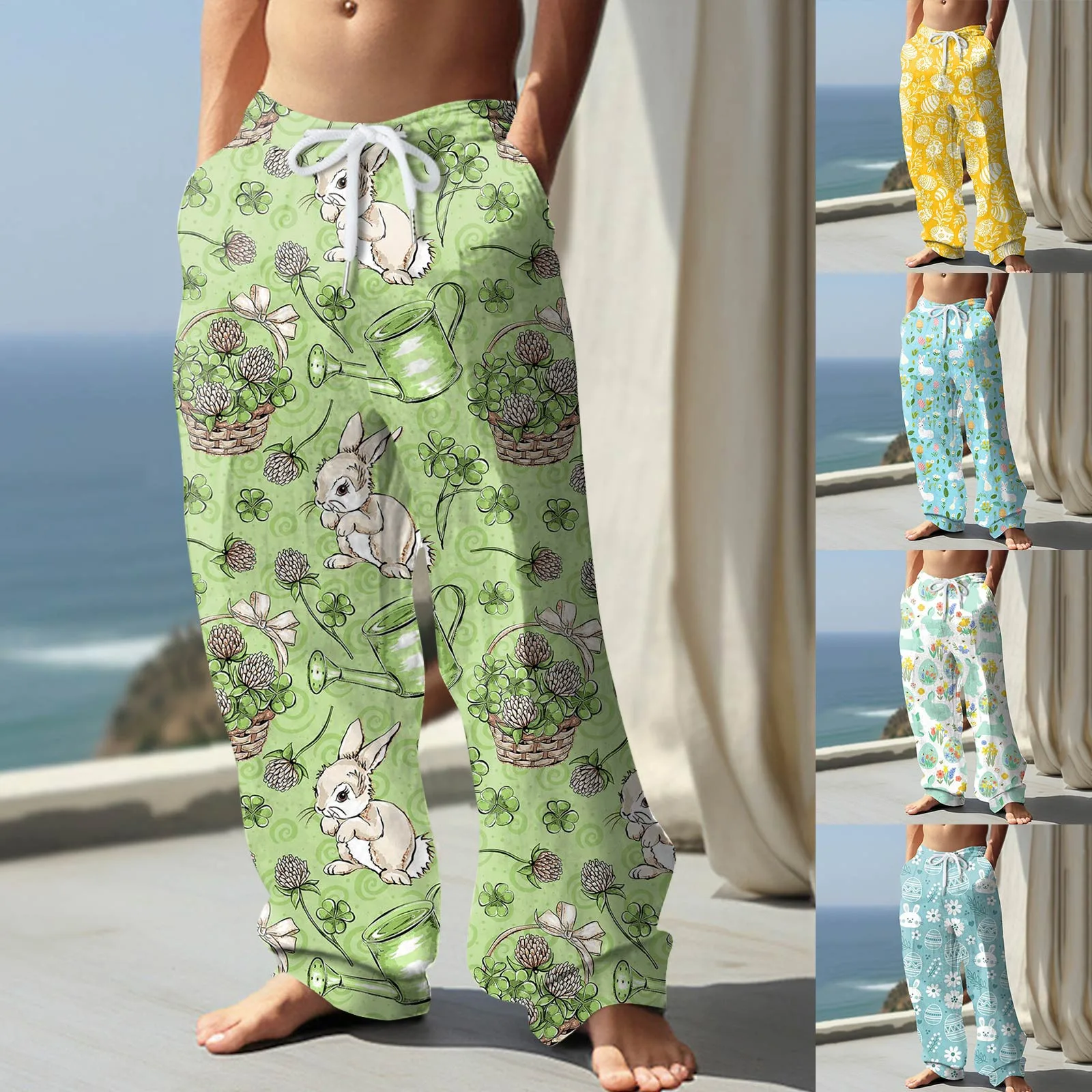 

Men's Easter Fashion 3D Printed Casual Pants M Apparel