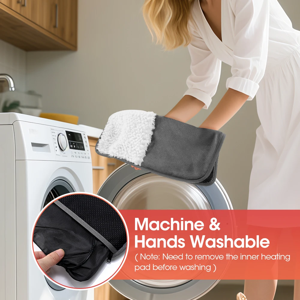 Winter Electric Foot Heating Pad USB Charging Soft Plush Washable Foot Warmer Heater Improve Sleeping Household Foot Warming Mat