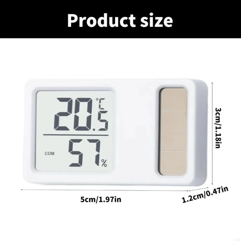 69HF Solar Powered Thermometers High Accuracy Mini Hygrometer Professional Measurement Meter Gauge Temperature Humidity Meter
