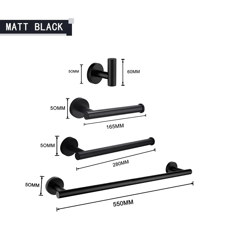 Black 4 PCS Set