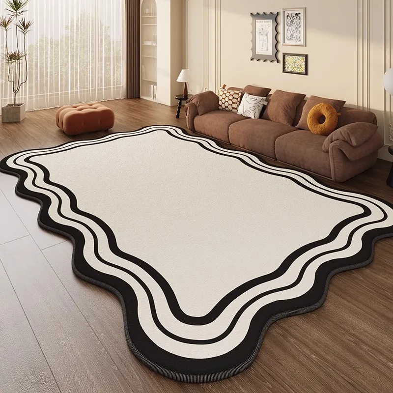 Modern Minimalist Living Room Carpet Creative Black White Checkered Bedroom Rug Fashion Art Large Area Coffee Table Sofa Mats 러그