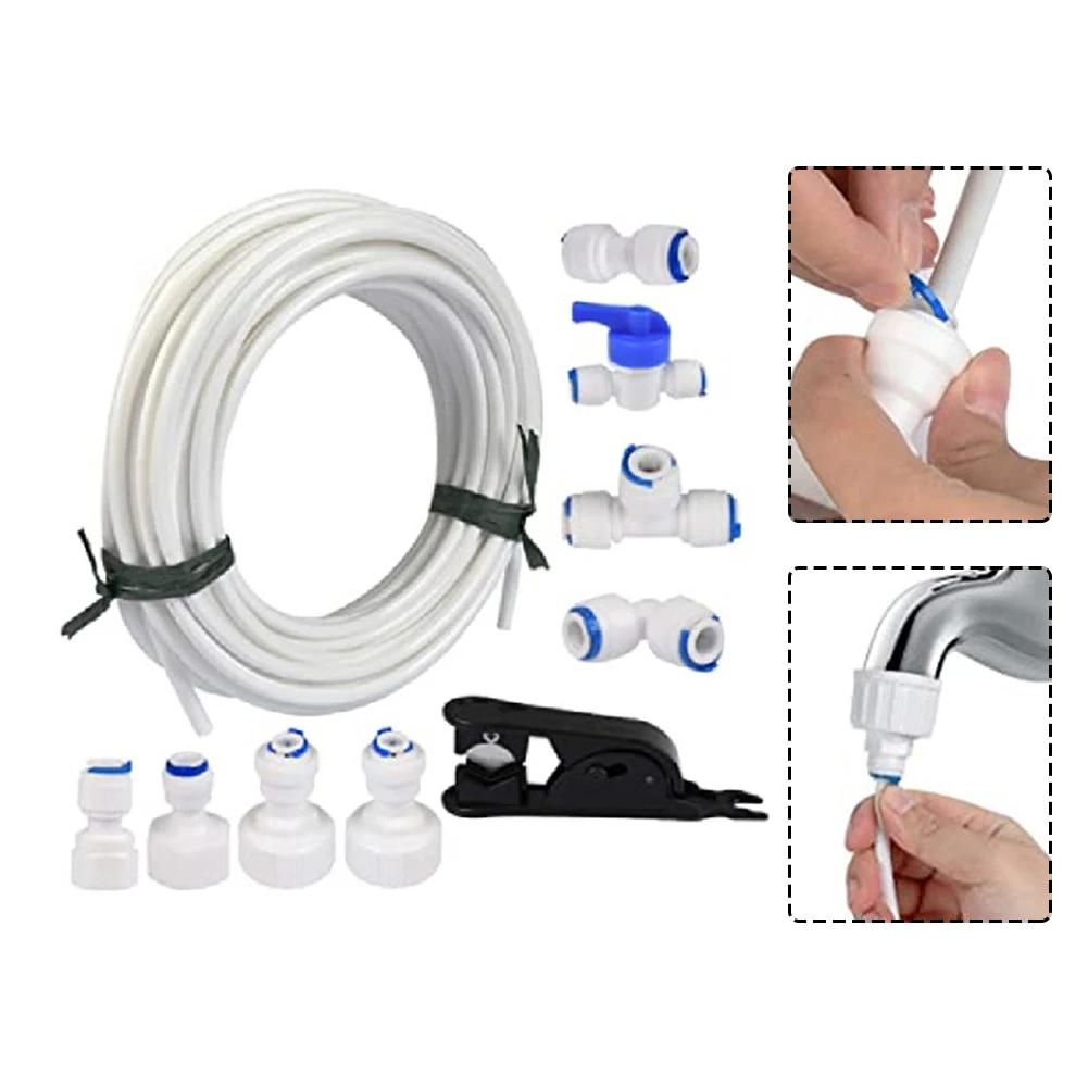 

Water Supply Hose Durable For Filter System Quick Connector Refrigerator Connector Kit Water Pipe Fitting Hose