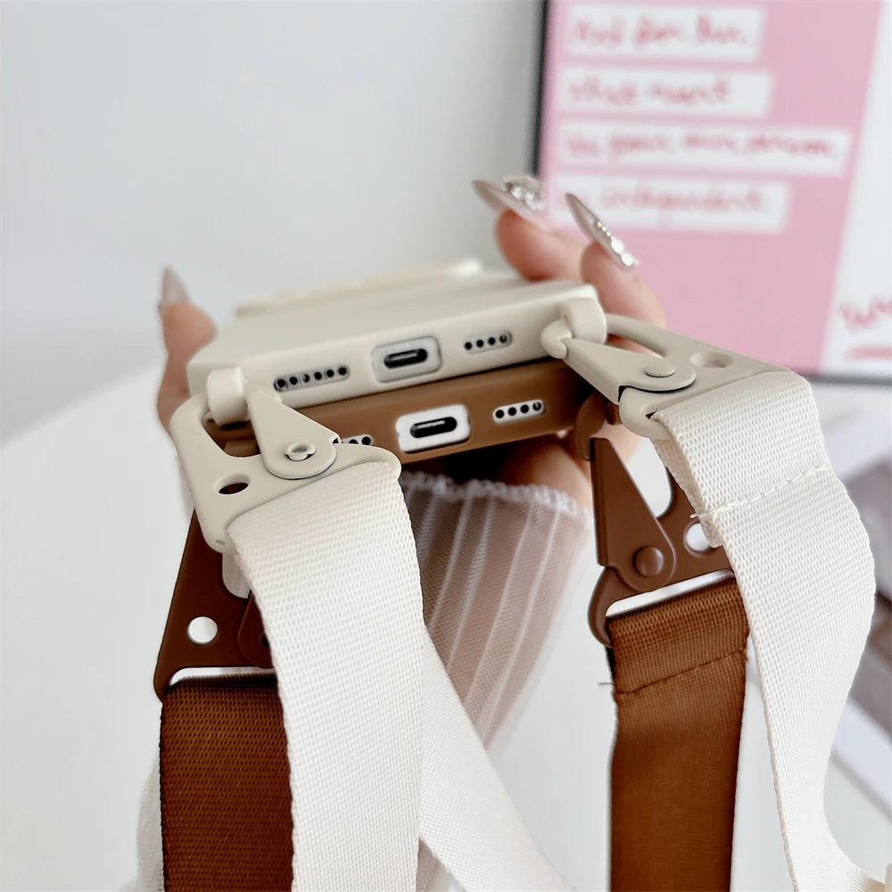 Shockproof TPU Crossbody Lanyard Silicone Phone Case with Cord Necklace Strap