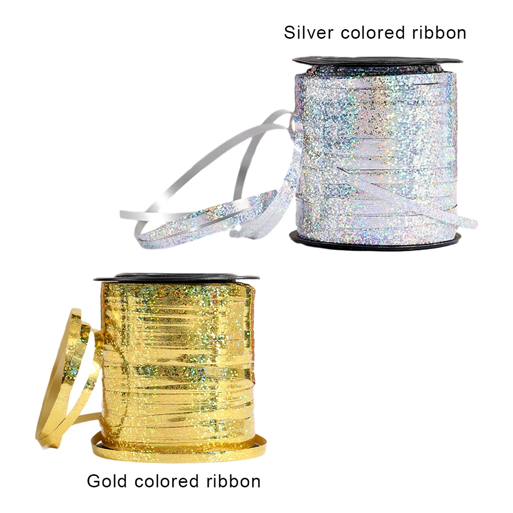 

250 Yards Balloon Ribbon Foil Curling Ribbons Party Wedding Decoration Home Decor Streamer Gift Box Band Crafts DIY