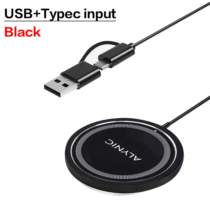 Black USB and C