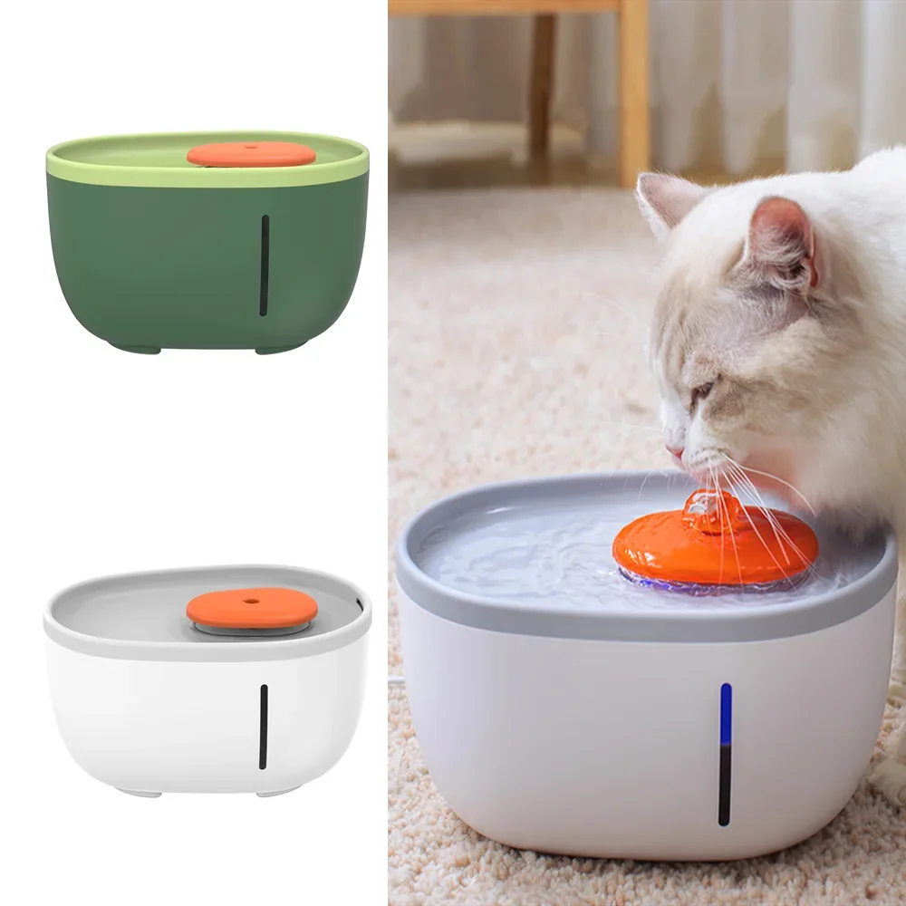 

2L Intelligent Cat Water Fountain Drinking Bowl Dog Water Dispenser Drinker Pet Drinking Filters Feeder with Motion Sensor
