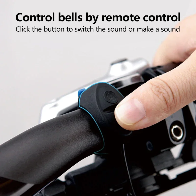 Bicycle Bell TWOOC T-002S MTB Road Bike Electronic Bell Ring USB Charge Cycling Audio Bicycle Handlebar Horn Safety Warning Alarm Trumpet