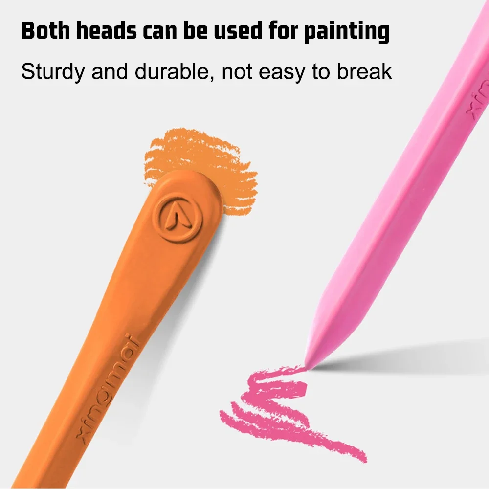 12/18/24/36 Colors Plastic Crayons Washable Erasable For Painting Kids Students Draw Art Supplies School Stationery