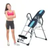 HOMCOM Gravity Inversion Table Foldable Therapy Bench Home Fitness Upside Down Stretching Home Gym Fitness Training Machine B