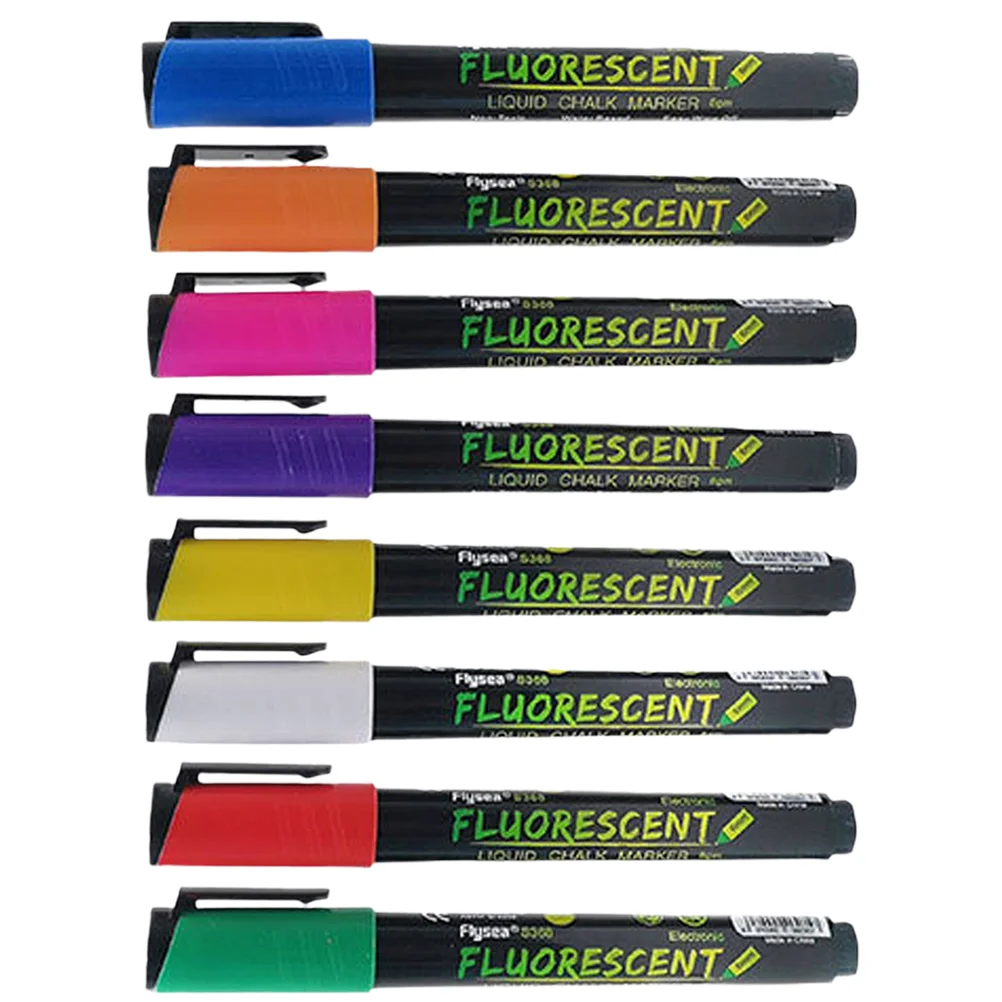 

8Pcs Liquid Chalk Markers Dry Erase Marker Pens Erasable Blackboard Writing Pens Chalkboard Pens