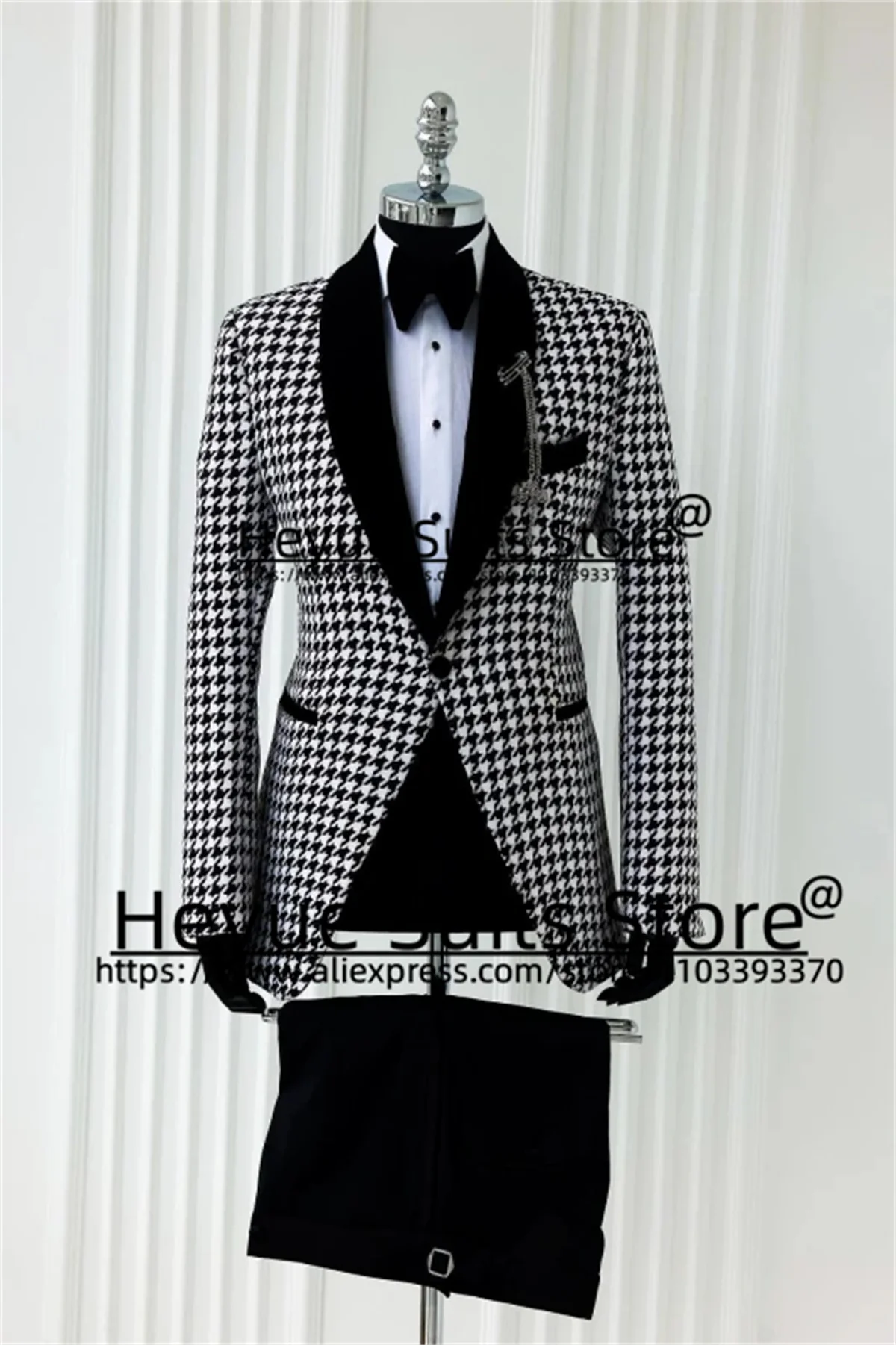 Italian Style Luxuly Slim Men Suits Custome Black Shawl Lapel Groom Wedding Tuxedos Prom 2 Pieces Sets terno masculinos completo