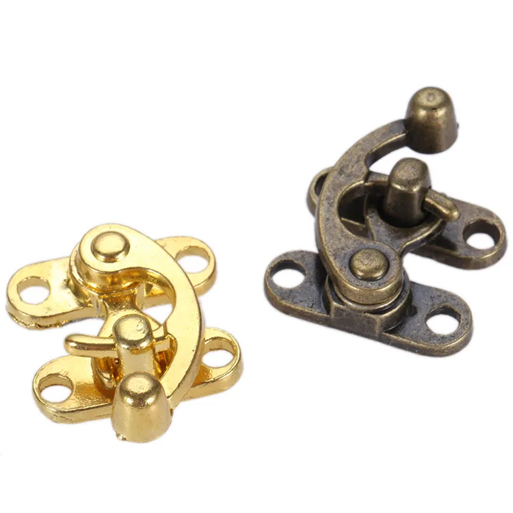10Pcs Furniture Jewelry Wooden Box Suitcase Toggle Latch Zinc Alloy Decorative Hasps Buckle Toolbox Locks Clasps 29*33mm