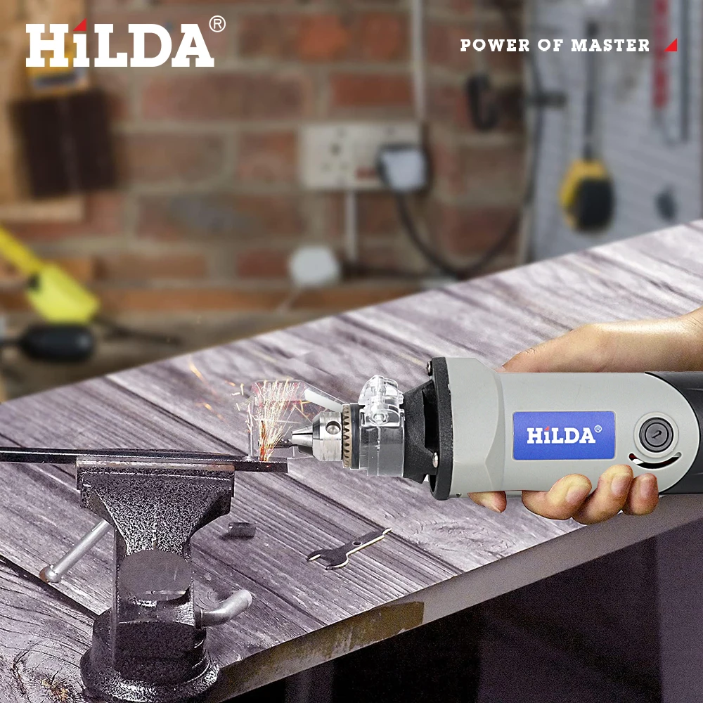 HILDA 400W Mini Drill 6 Position Rotary Tool Electric Drill Rotary Tool Electric Tools Variable Speed Mini Grinding Machine 6