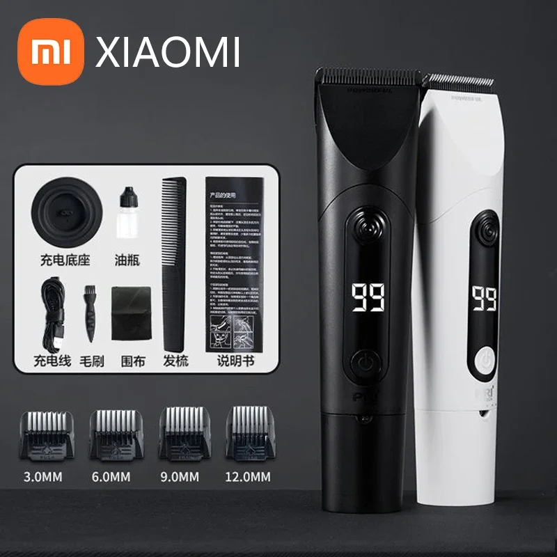 Xiaomi Mijia Electric Hair Clipper Shaver Men Beard Professional Wireless Rechargeable Titanium Alloy Blade Shavers Trimmers