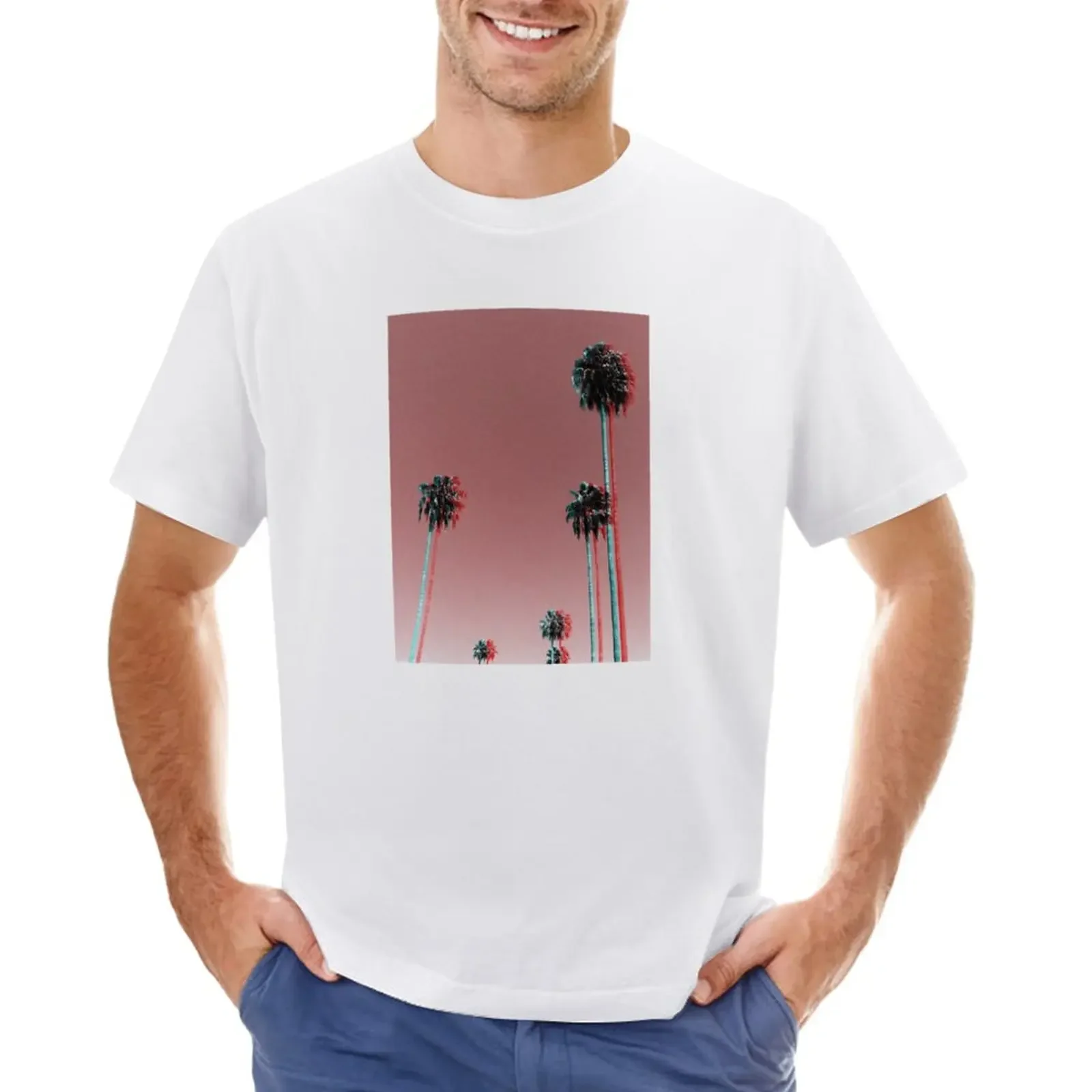 

Palm Tree T-Shirt shirts graphic tees plus size tops quick drying sports fans heavyweight t shirts for men
