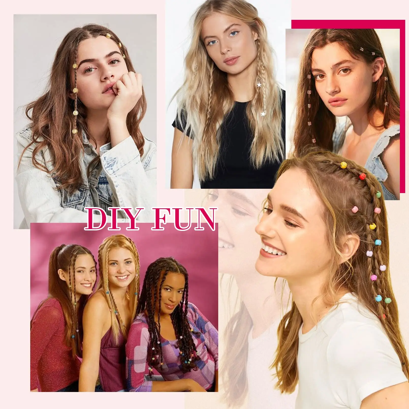 Clip Style Baby Braids Natural Soft Synthetic Hair Patches 6 22 Inch Long Hair extensions