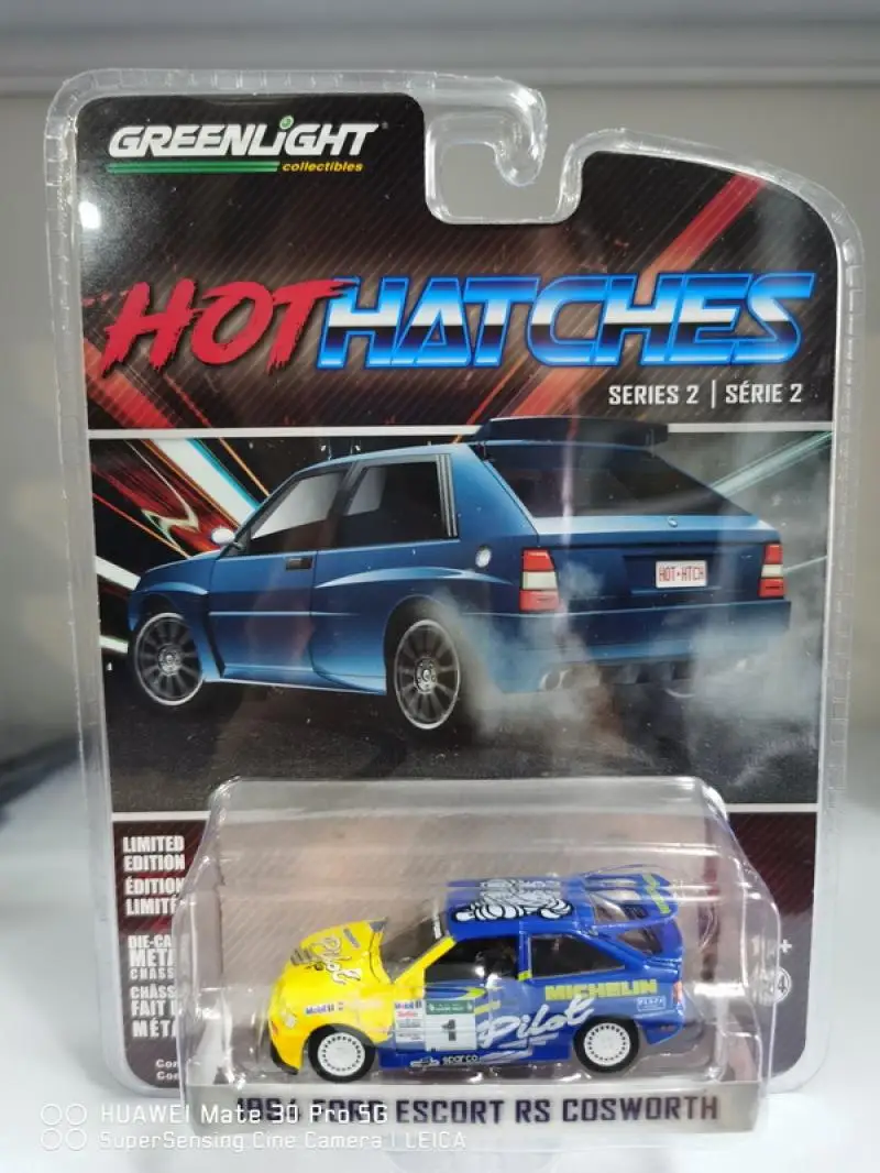 

Коллекция GREENLIGHT 1/64 1994 Для Ford Escort RS Cosworth #1, литой Сплав под давлением, модель-украшение на колесиках