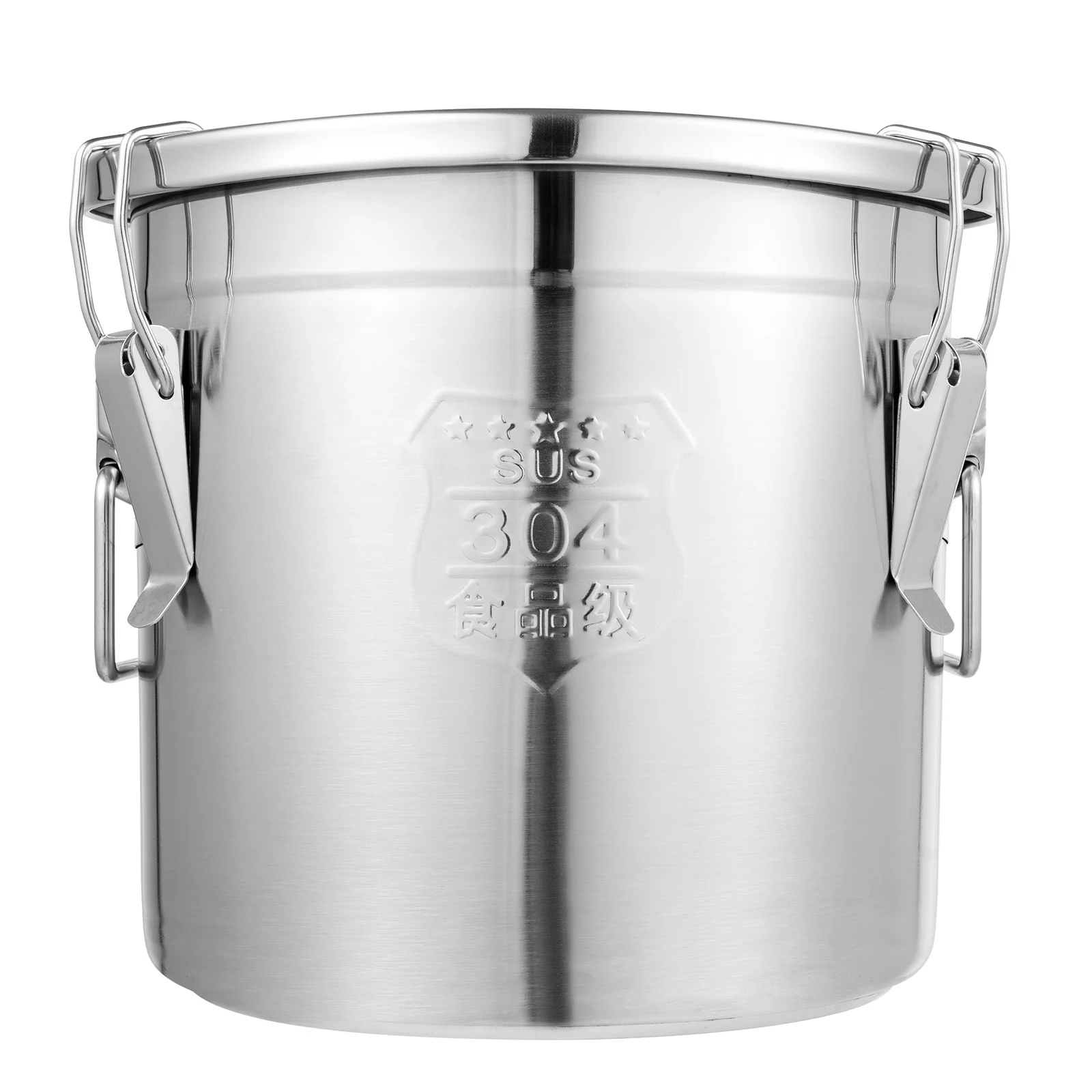 Stainless Steel Cereal Container - 12L Airtight Rice and Oil Storage Bucket