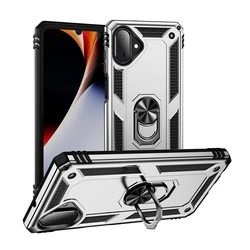 Luxury Armor Shockproof Phone Case with Metal Ring Stand Holder - Galaxy A37 (SR)