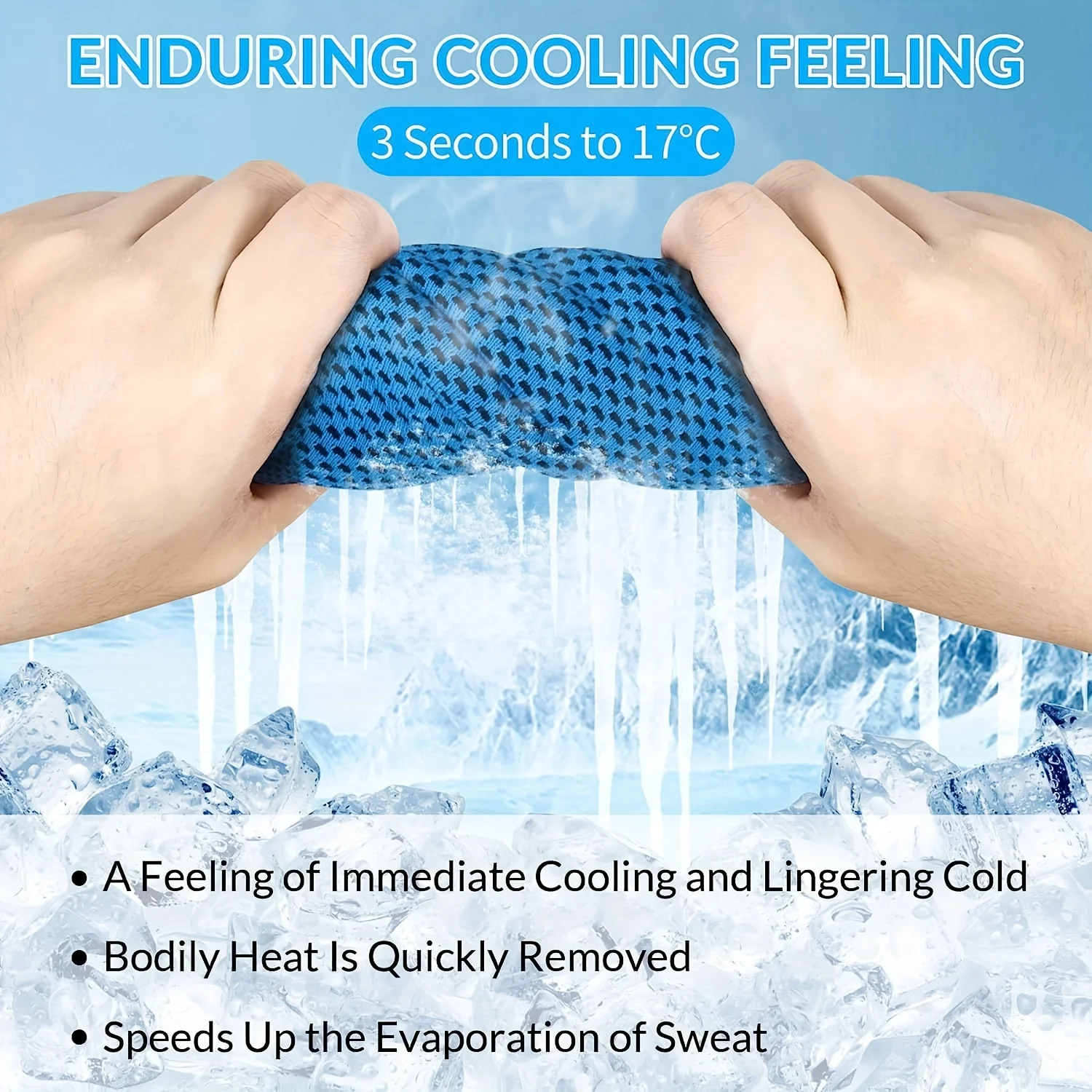 Cooling Towel for Men & Women - UV Protection, Quick Drying, Absorbent Towels for Neck & Face - Perfect for Sport, Camping, Work 4