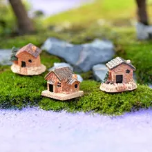  1PC Pool Tower Succulent Plant Ornaments Figurines Miniatures Fairy Garden Gnome Moss Resin Crafts Home Decoration 