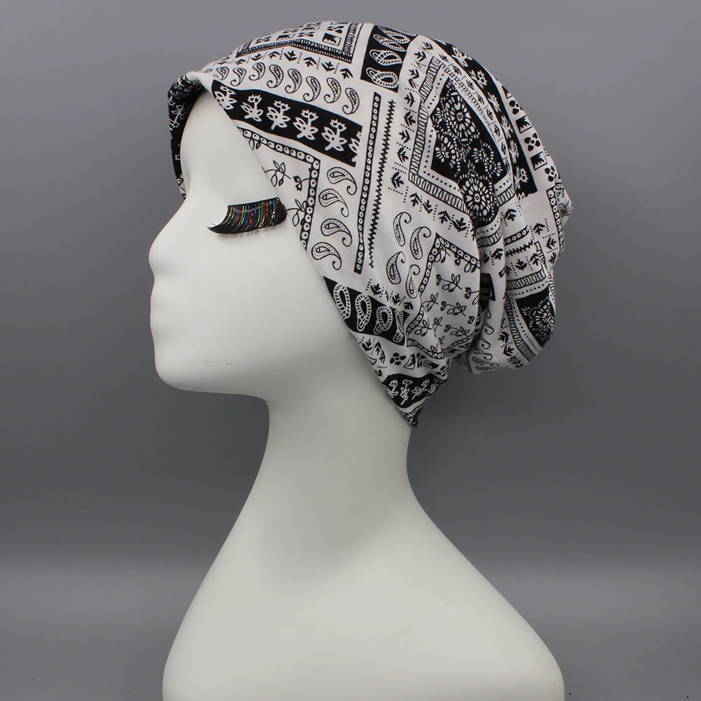 Frühling Herbst Dual-use-Frauen Hüte Für Damen Skullies Beanies Design Weiche Mädchen Mode Feminino Schal Haarausfall Alopezie HT256 – Detail 10
