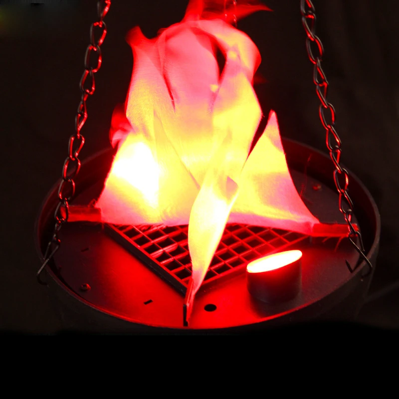 Flame Light Artificial Fake Fire Simulation Flame Hanging Electronic  Brazier Lamp for Party Stage Halloween Christmas Decoration