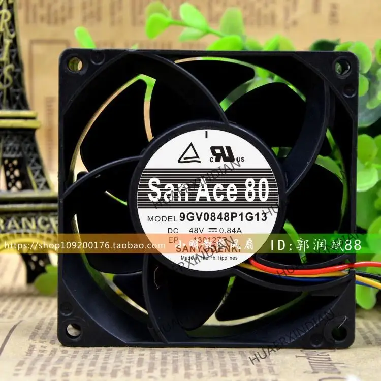 

Новый комплект охлаждающего вентилятора 9GV0848P1G13 8038 48 В 0.84A 4 pwm