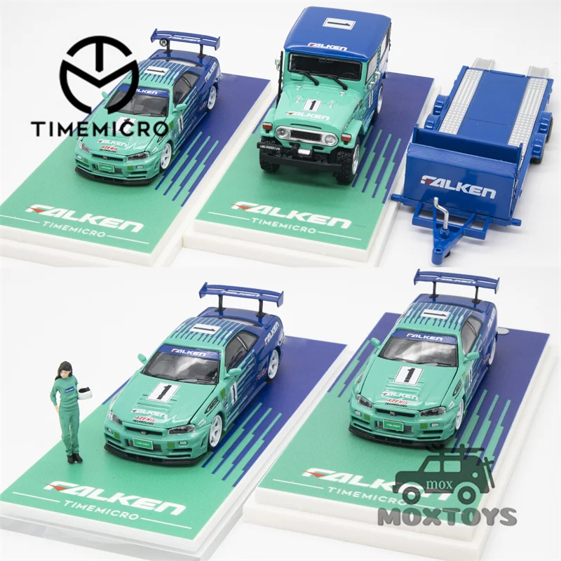 

Время микро 1:64 GTR34 FALKEN литая модель автомобиля