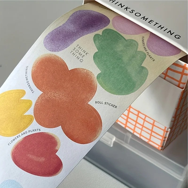 한국 꽃무늬 스티커 노트 심플 인스타그램 스타일 스티커 풀 스티커 스티키 노트 DIY 귀여운 스티커