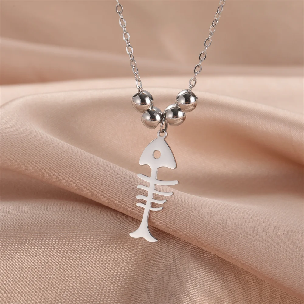 Collana Gatto Carina In Acciaio Inossidabile Con Ciondolo - Gioiello Donna Ipoallergenico Con Scatola Regalo
