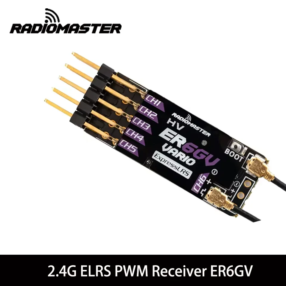 ตัวเลือกสินค้า RadioMaster ER4 4CH ER6 6CH ER8 8CH ExpressLRS 2.4GHz PWM สําหรับ RC FPV Drone รถเรือรถบรรทุกแข่งยาวช่วง