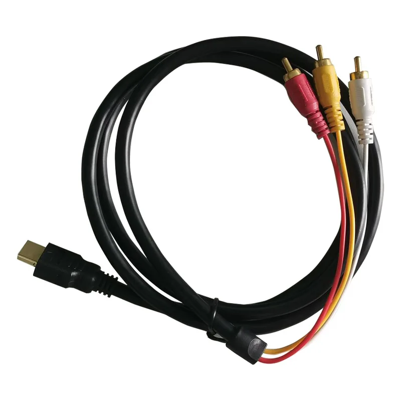 Nur Eingebaute Decoder Kompatibel mit HDMI zu 3RCA Konvertierungskabel Einseitige Automatische Dekodierung AV-Kabel HDTV Monitor Set-Top-Box Kabel – Detail 6