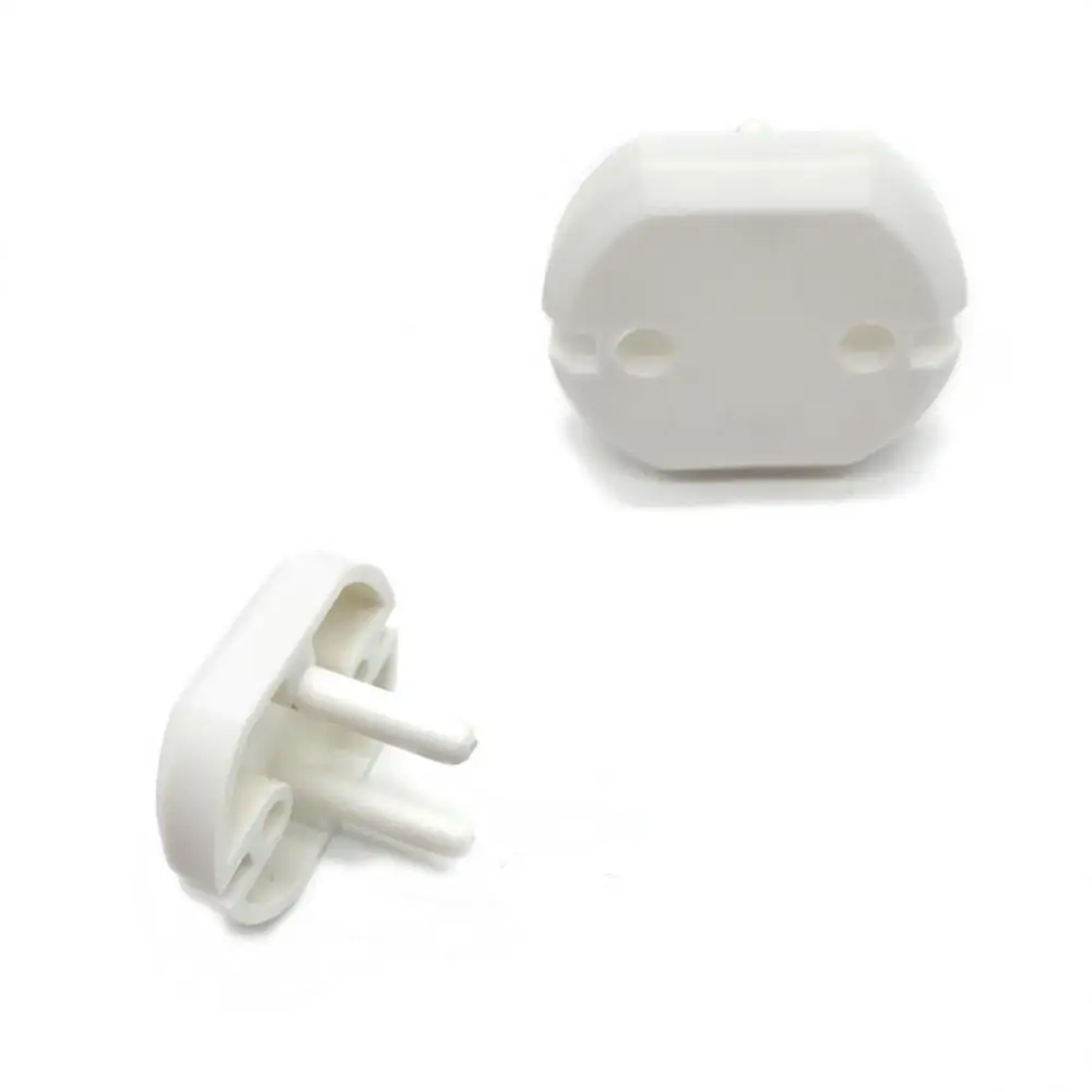 1-10PCS Kids Sockets Cover Plugs 2-hole Anti Electric Shock Plugs Protector White European Standard Abs Baby Row Plug Cover socket covers
