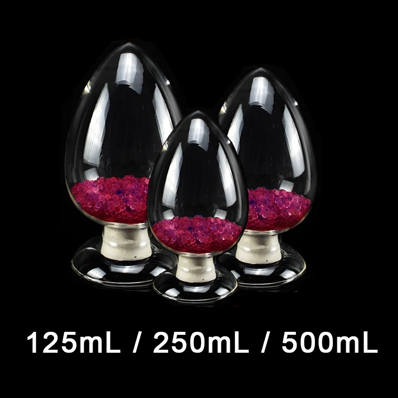 

Laboratory Glass Bottles Conical seed Bottles transparent Glass Vials Conical Bottle With Stopper 125ml 250ml 500ml , 1 Piece