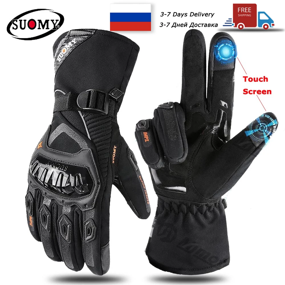 B:O:S Winter Motorradhandschuhe Aus Leder  Wasserdicht, Winddicht & Mit  Thinsulate Wrmefutter