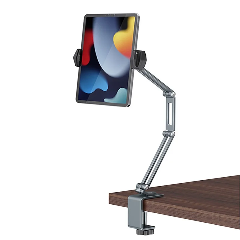 

Aluminum Alloy Tablet Holder 3 Arm Adjustable Desk Clamp Phone Stand for iPad Pro 12.9 11 Mini Xiaomi Lenovo Samsung Tablets