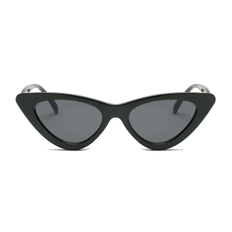 Cute Sexy Vintage Cat Eye Sunglasses Woman Small Black White Triangle Retro Ladies Sun Glasses Leopard Female Oculos De Sol 6