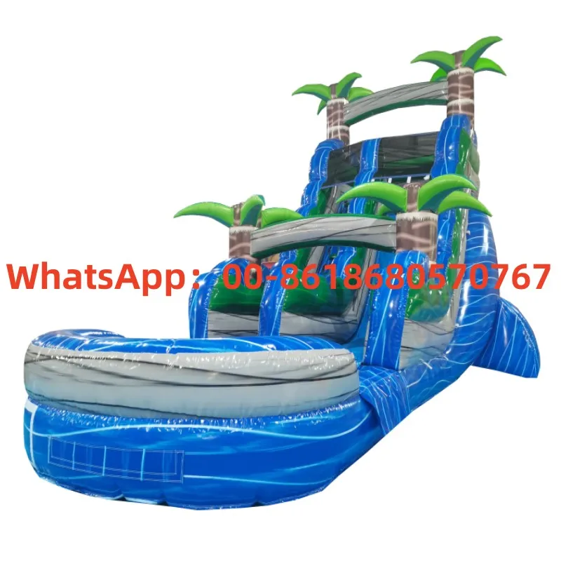 

Manufacturer's hot-selling commercial large coconut tree filled the pool slide, YLY-017