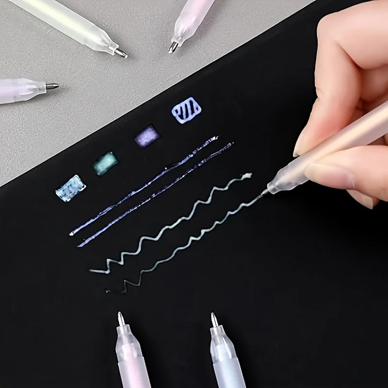 6 Pcs Scrapbook Quick Dry Glue Pens Crafting Pen Quick Liquid Glue Pen Set for Scrapbooking Papercrafts 6