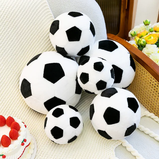 Soccer Sports Ball Throw Pillow Stuffed Soft Plush Toy Realistic Football Home Sofa Decoration Cushion Pillow Gift