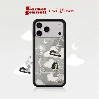 Wildflower ins Rachel Sennott Phone Case for iPhone 17 16 15 14 13 12 Pro Max Plus WF Fashion Girl Moon shockproof Back Cover 1
