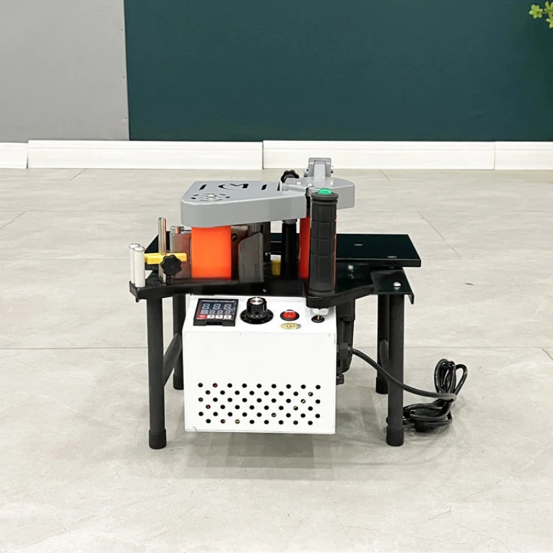 Small Mini Manual Hand Held curve trimming Edge Bonding Double Side Gluing Portable Edge Bander Woodworking Machine