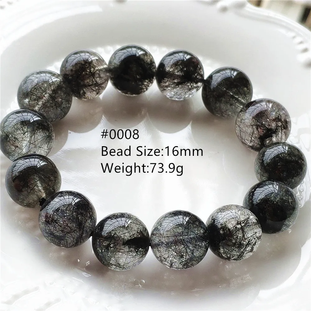 天然タイチンルチルクォーツ ブレスレット 12mm,47.5g スーパーセブン