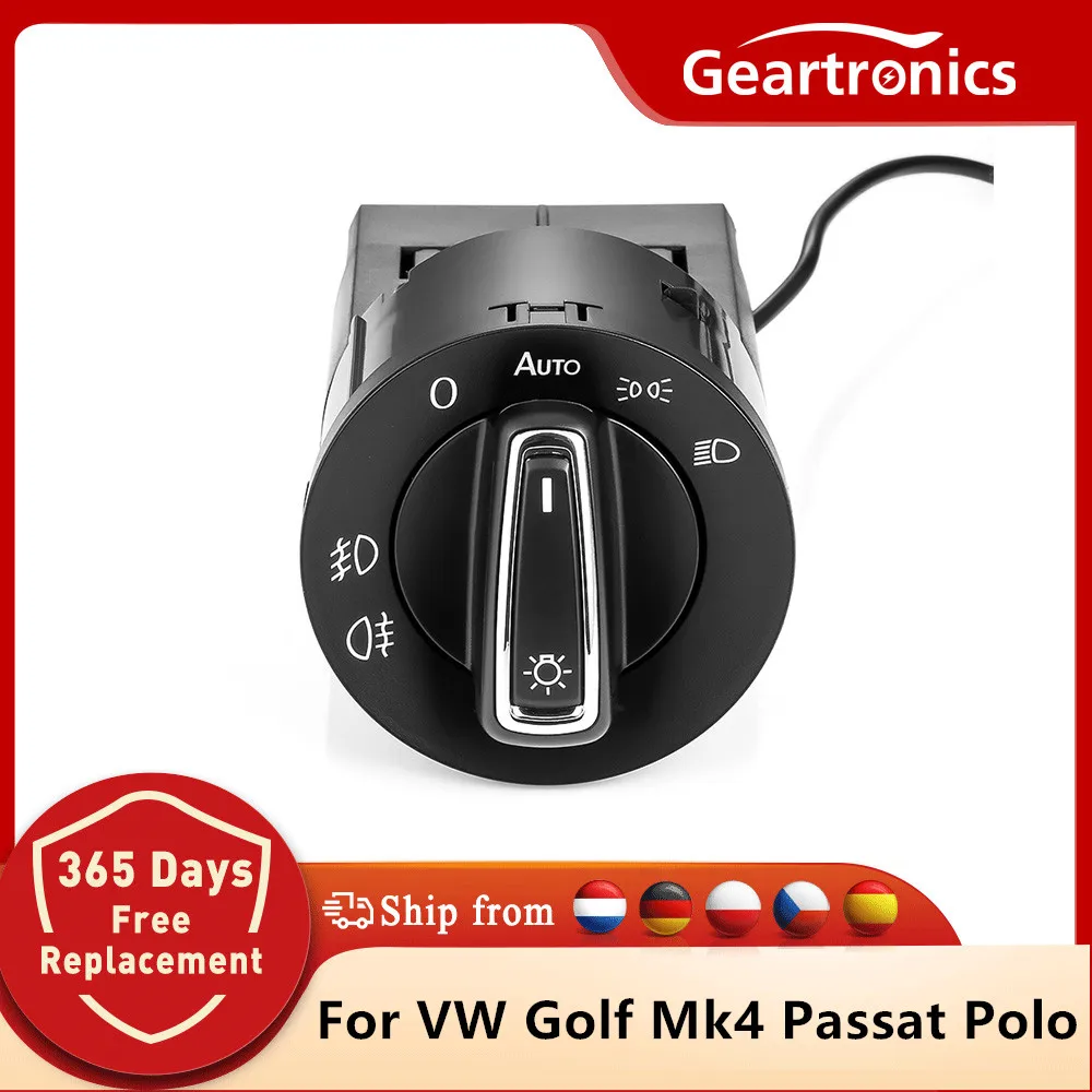 Auto Headlight Switch For Volkswagen Golf Mk4 Passat B5 Polo Car