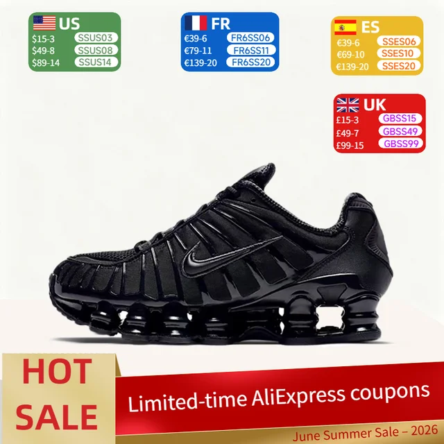 Nike Shox TL Durable Low-Top Casual Shock-Absorbing Comfortable City Commuter Running Shoes pour femmes AR3566-002 1