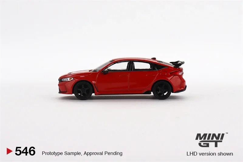 

MINI GT 1:64 Civic Тип R красный 2023 Вт/Advan GT колесо LHD модель автомобиля