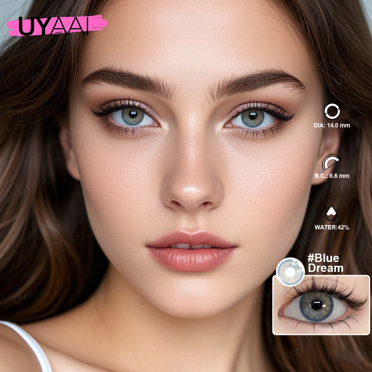 Vibrant Blue & Green Yearly Colored Contact Lenses - Fashion Soft Lens Duo