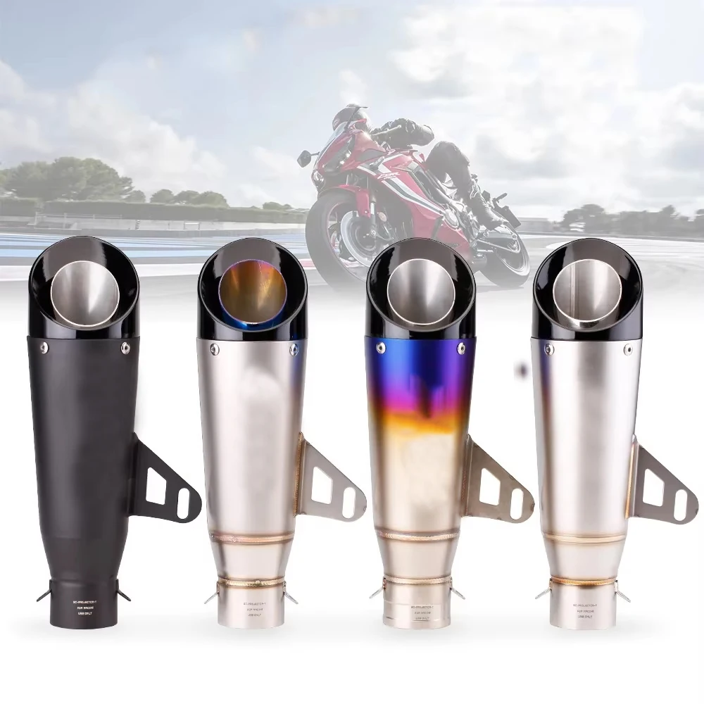 ท่อไอเสียรถจักรยานยนต์ขนาด 51 มม. ความยาว 335 มม. สำหรับ Kawasaki Ninja Z900 Honda CB650R Yamaha R3 1