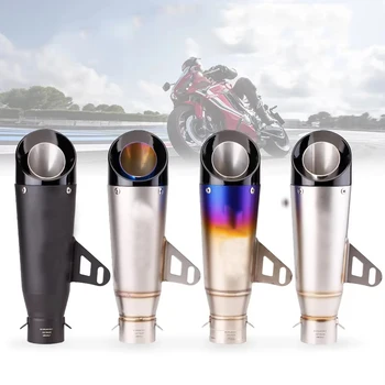 ท่อไอเสียรถจักรยานยนต์ขนาด 51 มม. ความยาว 335 มม. สำหรับ Kawasaki Ninja Z900 Honda CB650R Yamaha R3 1
